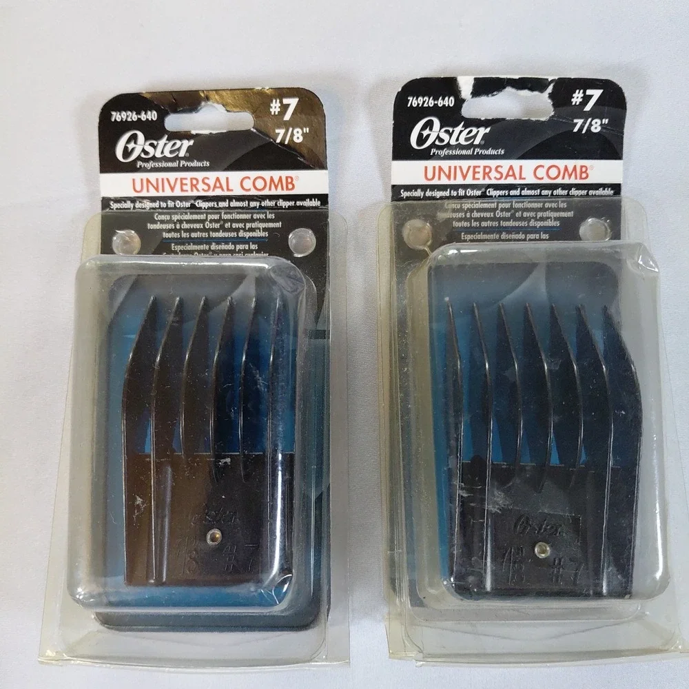 Lot Of 2 Brand New Oster Universal Comb Size #7 For Oster Clipper 7/8